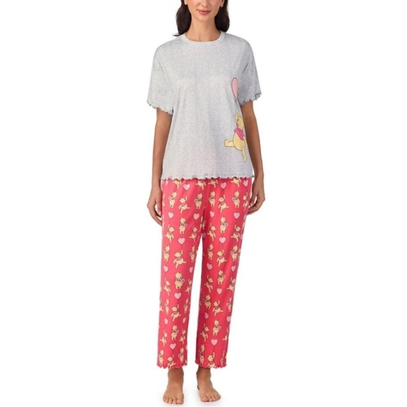 NWT Women’s Winnie the Pooh Pajama Set. Size L (12-14) Disney. Super cute ! - Picture 3 of 9